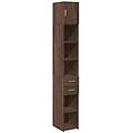 - mobile sottile rovere marrone 30x42 5x225 cm in truciolato
