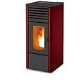stufa a pellet canalizzabile maggie kw 10 bordeaux comfort air 10s1