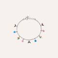 bracciale silver baby argento rodiato collezione silver baby bianco