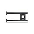 supporto tv flag da 55 " a 82 " portata max 70 kg vesa 600x400