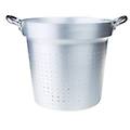 scolapasta alluminio (40cm) professionale linea salsa silver naturale fama85sc40