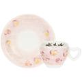 set 6 tazzine espresso cuori in fiore