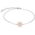 bracciale silver moments argento bicolore bianco / rosa cubic zirconia collezione silver moments