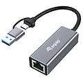 adattatore usb-c con rete rj45 133495 grigio