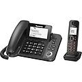 kx-tgf310exm telefono digitale cordless/con filo base e ricevitore singolo vivavoce display lcd