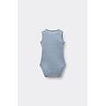 body beb&egrave; spalla larga in 100% cotone stampato blu tama&ntilde;o 0-3