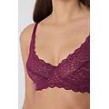 reggiseno balconcino non imbottito in pizzo riciclato paris donna rosso tamaño 3b