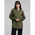 camicia con stampa serpente