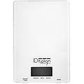 bilancia da cucina italian design idecuacc01 vetro bianco digitale 5 kg tara
