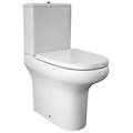 vaso wc monoblocco a pavimento filomuro rimless compact colore bianco con sedile incluso