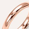 fede comoda 3 mm oro rosa collezione fede tradizionale 375/1000 oro rosa