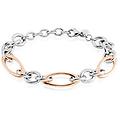 bracciale catena sunrise acciaio bicolore bianco / rosa collezione sunrise bicolore bianco / rosa