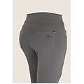 pantaloni n. o. w. wide leg in jersey bi-elastico grigio fumo donna extra small