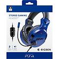 cuffie cablate con microfono regolabile e controllo del volume per ps4/ps5