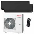 condizionatore shorai edge black dual split 12000+18000 btu inverter a+++ wifi unità esterna