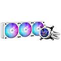 rog strix lc iii 360 argb lcd wht dissipatore di calore a liquido con blocco dell'acqua ruotabile a