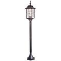 lighting lampioncino paletto da esterno 1 luce nero argento ip43 attacco e27