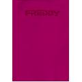 top sportivo con coppe e inserti a spina di pesce fuchsia red donna medium/large