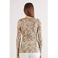 maglia in modal ultralight con cashmere stampa animalier serpente seductive glamour donna stampa