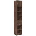 - mobile sottile rovere marrone 40x42 5x225 cm in truciolato