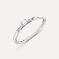 anello solitario grace oro bianco diamante collezione grace misura 58 oro bianco