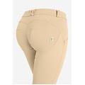 pantaloni push up wr. up in jersey organico vita bassa irish cream donna large
