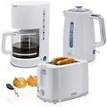 set elettrodomestico skt1178wht tostapane 2 fette bollitore 1 7l macchina caff&egrave; 10 tazze
