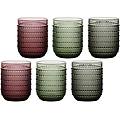set 6 bicchieri con pallini
