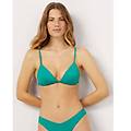 triangolo push up senza ferretto in fish tale essentials / verde smeraldo / 2 verde smeraldo