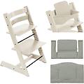 kit tripp trapp con cuscino omaggio e baby set 2 vanilla white glacier green