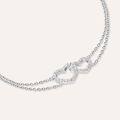 bracciale silver moments argento rodiato cubic zirconia collezione silver moments bianco
