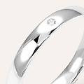 fede comoda 3. 1 mm oro bianco diamante collezione fede tradizionale 375/1000 oro bianco