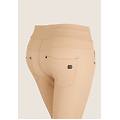 pantaloni n. o. w. skinny vita media in similpelle matt irish cream donna extra large