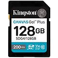 KINGSTON scheda sd canvas go plus da 128 gb sdxc uhs-i u3 v30 200 mb/s nera