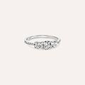 anello trilogy claire oro bianco cubic zirconia collezione claire misura 57 oro bianco