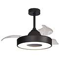 Mantra Ventilatore Da Soffitto Coin Mini Nero Dc Silenzioso 91 Cm Cct