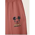 pantaloni sportivi con gamba ampia e stampa mickey mouse coral donna medium