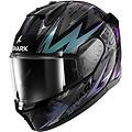 casco moto integrale d-skwal 3 blast-r nero verde glit taglia l