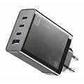 caricatore nano gan 100w 4 porte usb-c gan compatto nero