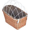 cesta da bici con griglia per portapacchi l 56 x p 36 x h 50 cm