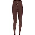 pantaloni push up wr. up superskinny vita alta cotone organico french roast donna small