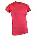 raidlight. women's raspberry pink 1/2 zip r-light short sleeved jersey maglia maniche corte ritiro