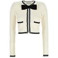 cardigan 'cream bow jacquard'