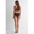 slip senza cuciture in cotone pretty flowers donna marrone taglia 5