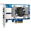 scheda di rete qxg-10g2t pci express 3. 0 10gbit ethernet 2 porte marvell aqc107 verde