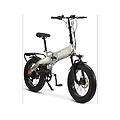bicicletta elettrica pieghevole x10 grigio ruote da 20" velocit&agrave; max 25 km/h motore 250w