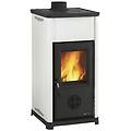 - tea stufa a legna in acciaio porcellanato potenza termica nominale 6. 6 kw 189 m³