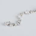 orecchini pendenti claire oro bianco cubic zirconia collezione claire oro bianco