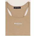 top sportivo in heavy jersey con vogatore e fascia elastica irish cream donna extra large