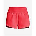 pantaloni corti flex woven 2in1 rosso nero donna xs